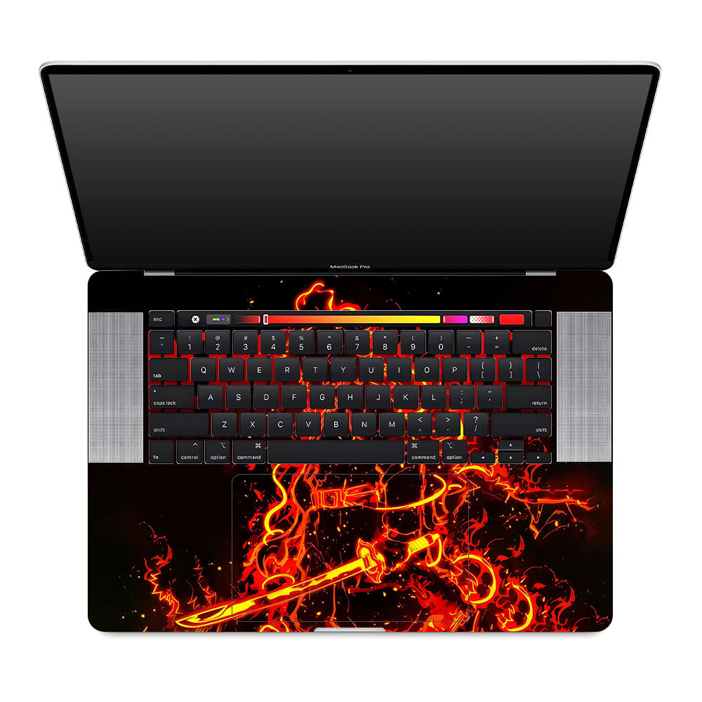 Rengoku Blazing Inferno MacBook Pro 16 2019 Laptop Skin