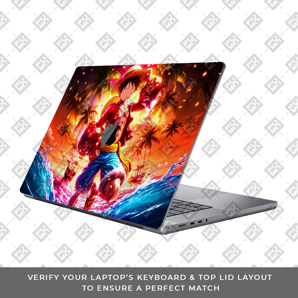 Luffy's Radiant Will MacBook Pro 16 2019 Laptop Skin