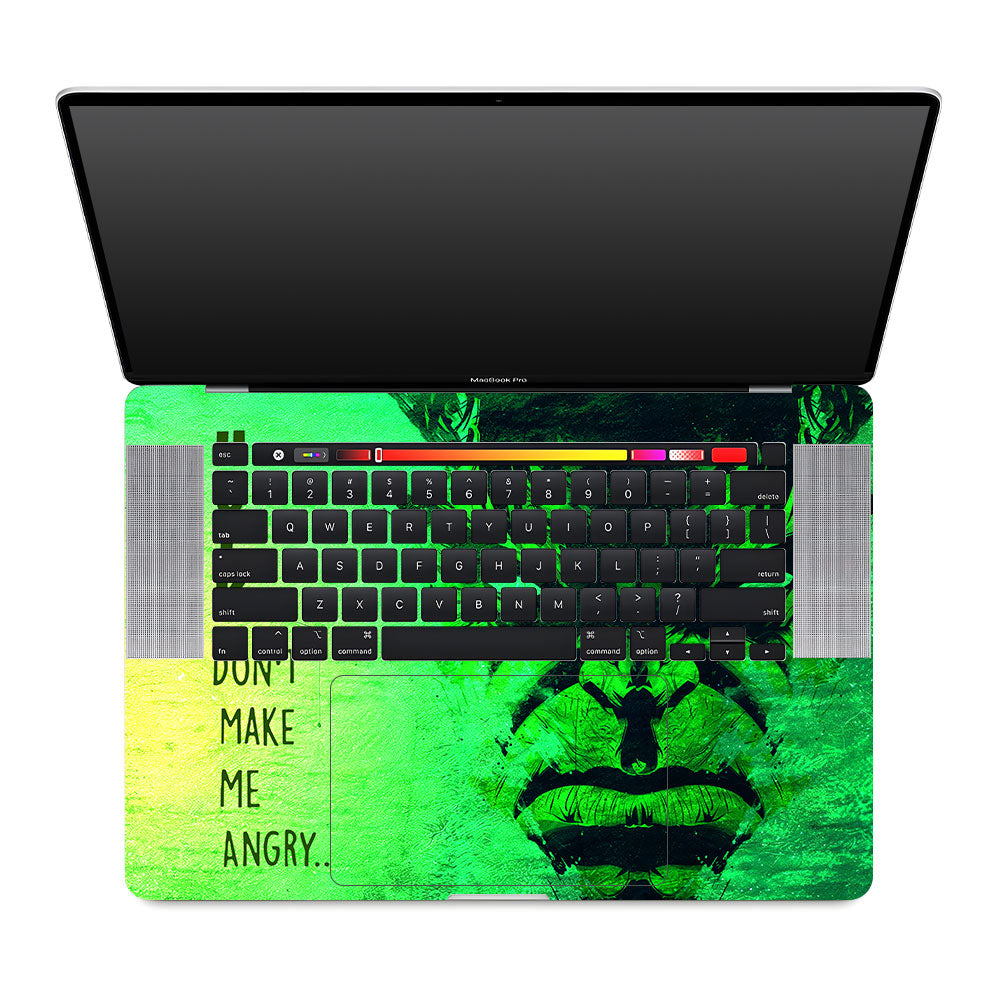 Hulk Don't Make Me Angry MacBook Pro 16 2019 Laptop Skin
