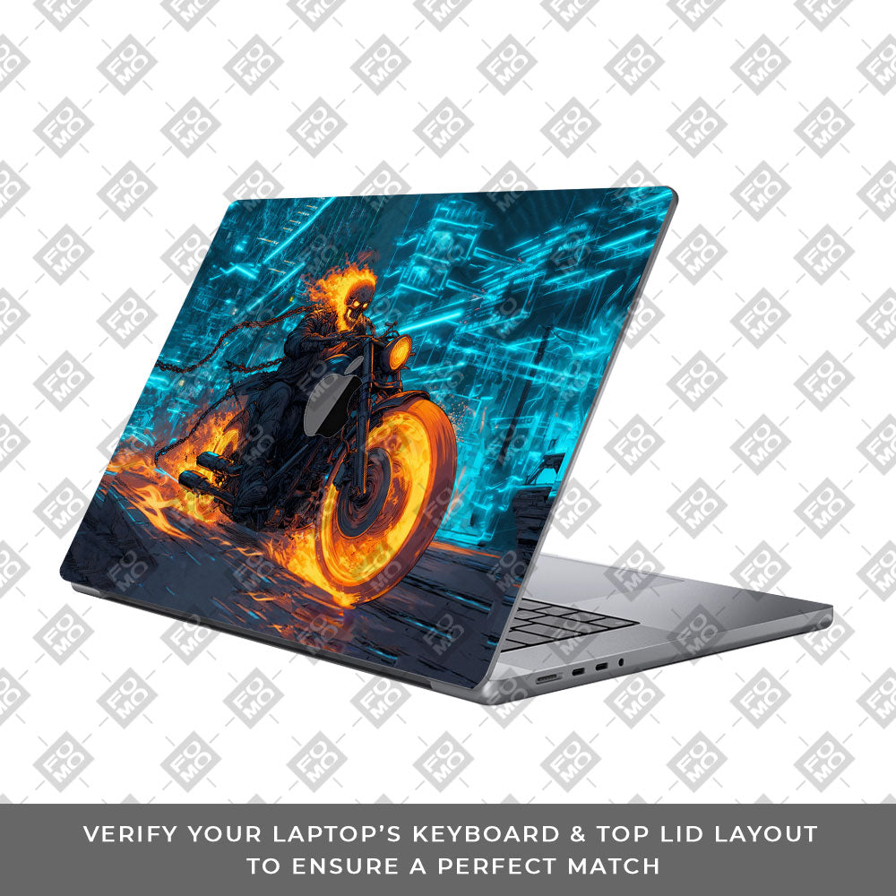 Hellfire Rider MacBook Pro 16 2019 Laptop Skin