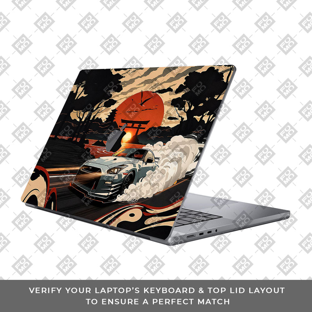Samurai Rising Sun GTR MacBook Pro 16 2019 Laptop Skin