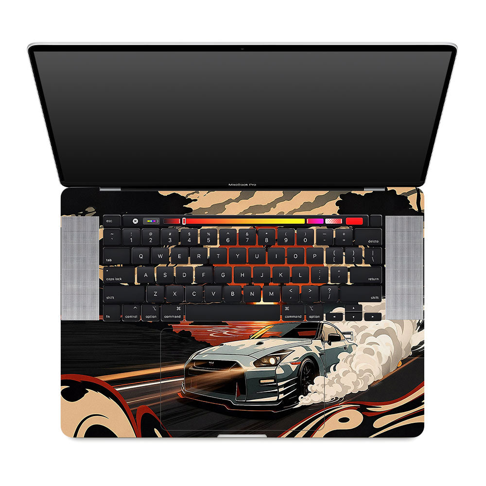 Samurai Rising Sun GTR MacBook Pro 16 2019 Laptop Skin