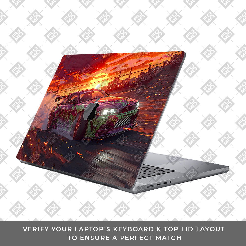 Tokyo Drift Vibes MacBook Pro 16 2019 Laptop Skin