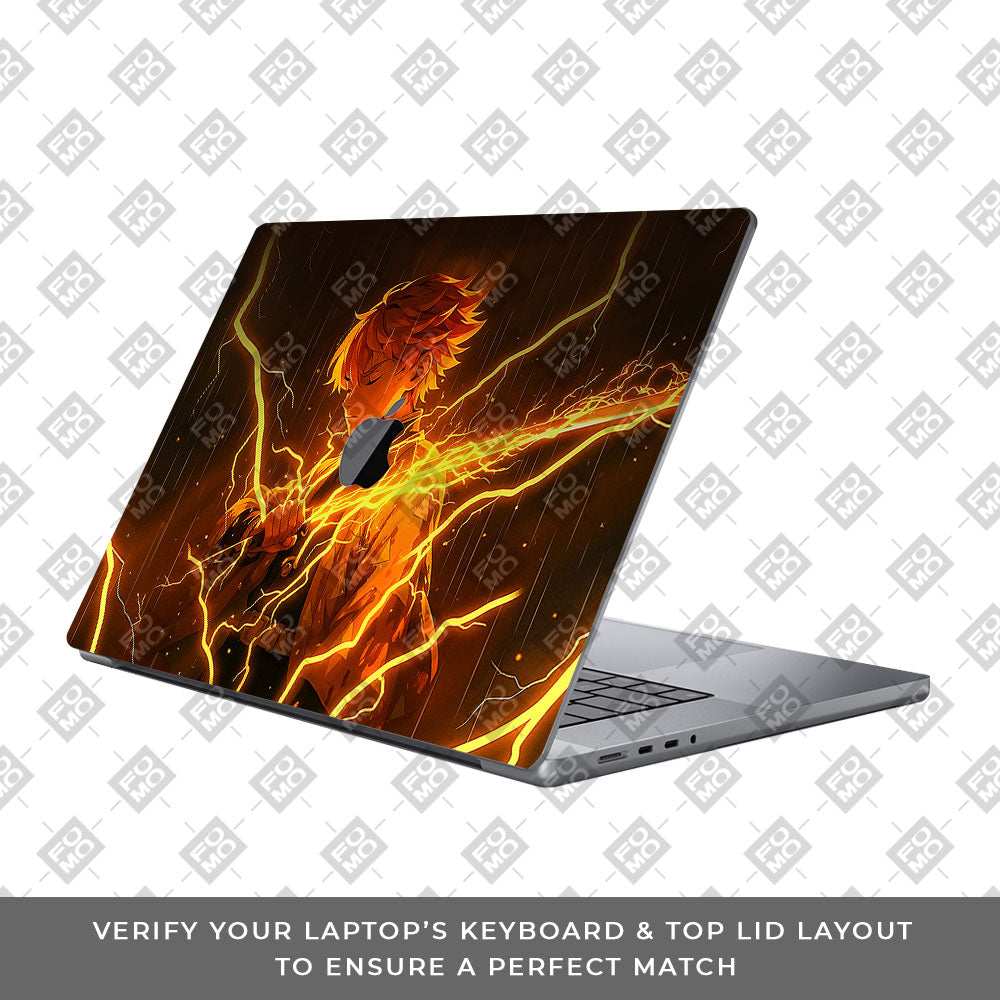 Thunder Soul Lightning Zenitsu MacBook Pro 16 2019 Laptop Skin