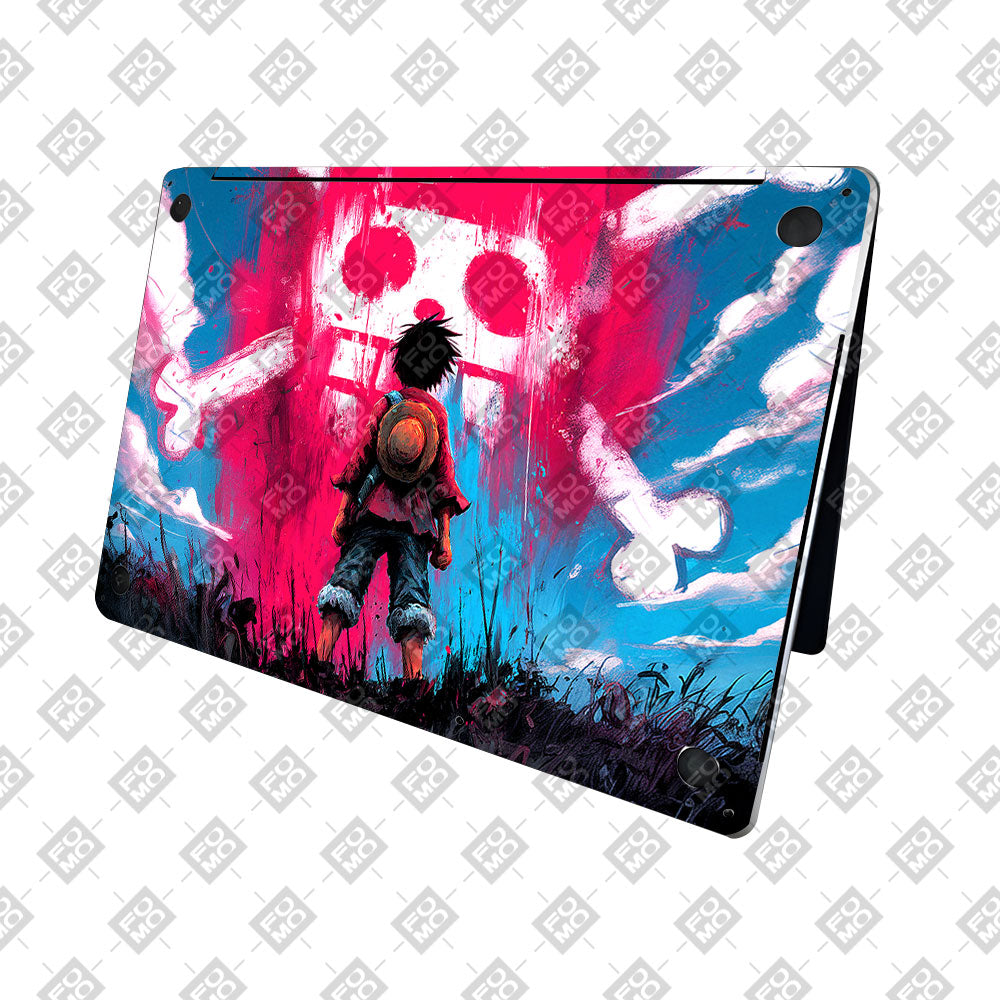 Straw Hat Graffiti One Piece MacBook Neo 13 Laptop Skin