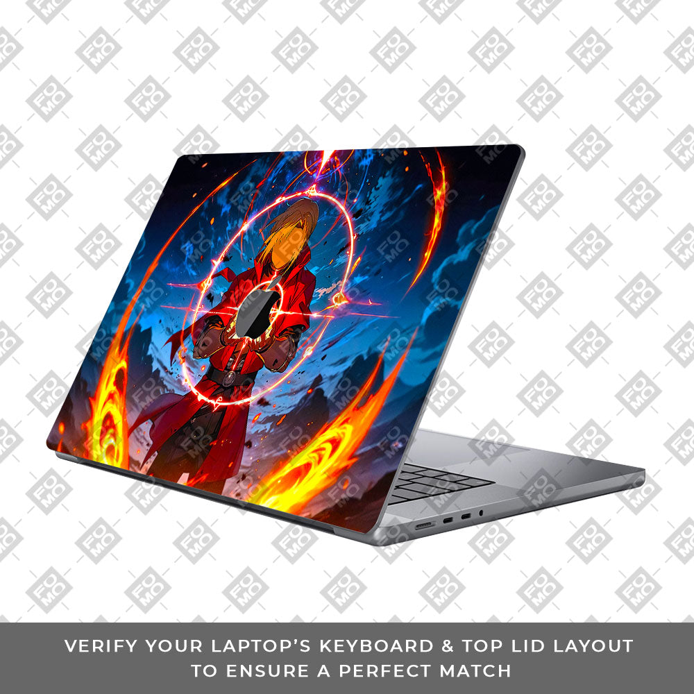 Edward Elric Fullmetal Alchemist MacBook Pro 16 2019 Laptop Skin