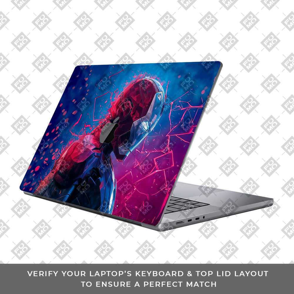 Iron Man Neon Tech MacBook Pro 16 2019 Laptop Skin