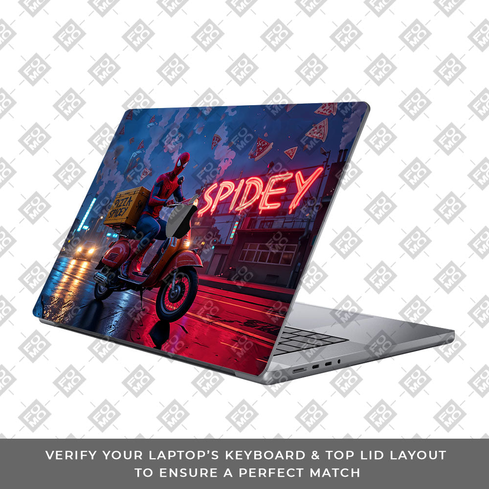 Pizza Spidey MacBook Pro 16 2019 Laptop Skin