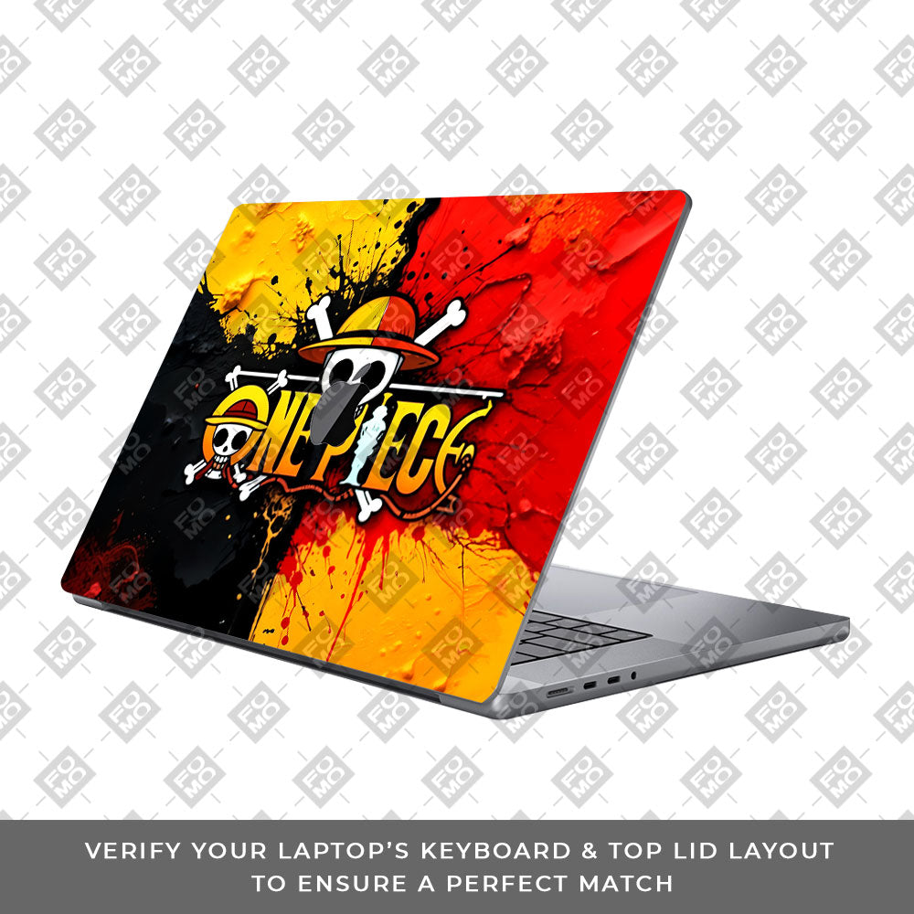 One Piece Paint Splash MacBook Pro 16 2019 Laptop Skin