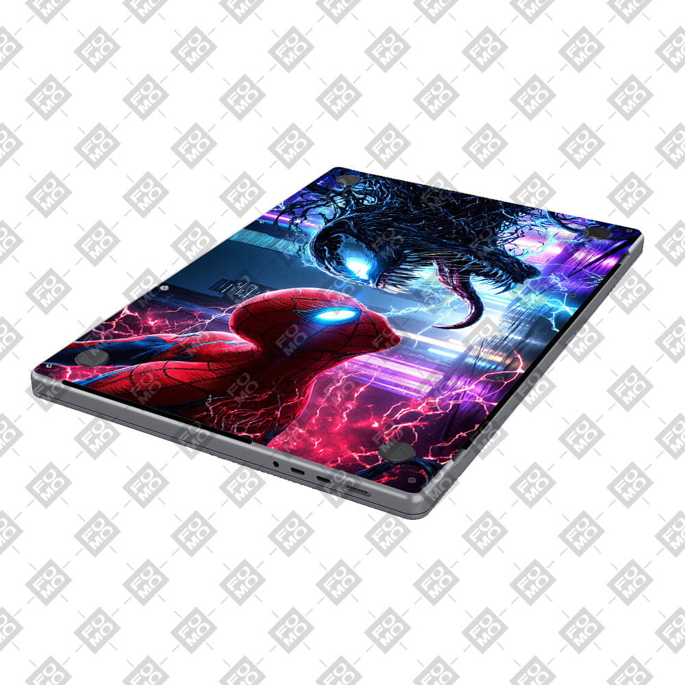 Spiderman vs Venom Showdown MacBook Air 13 M1 2020 Laptop Skin