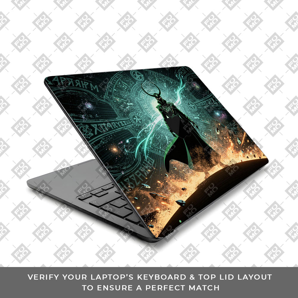 Loki God of Mischief Neon MacBook Air 15 M2 2023 Laptop Skin