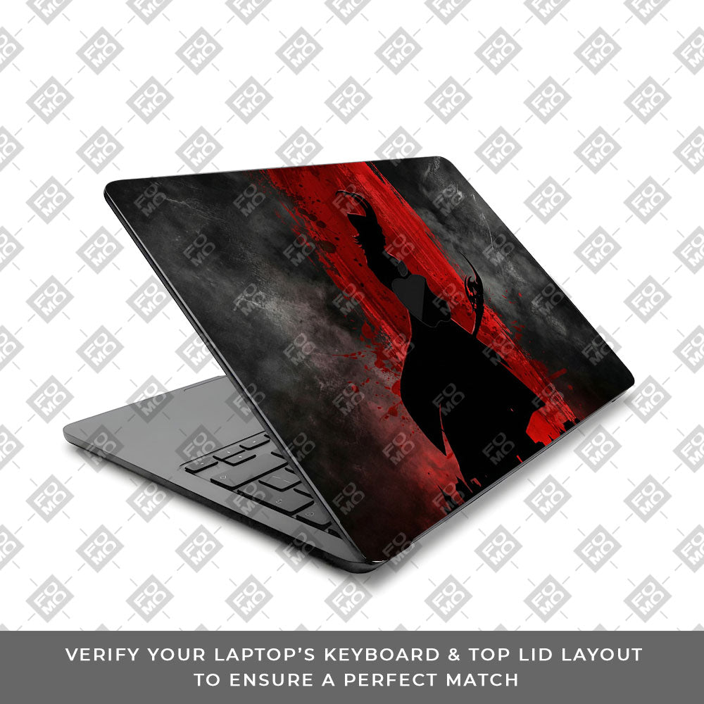 Loki Silhouette Red Strike MacBook Air 15 M2 2023 Laptop Skin