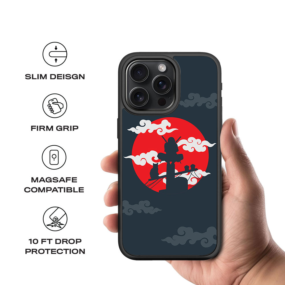 Itachi Uchiha Skin with Shockguard Armour Magsafe Case for Apple iPhone 15 Pro