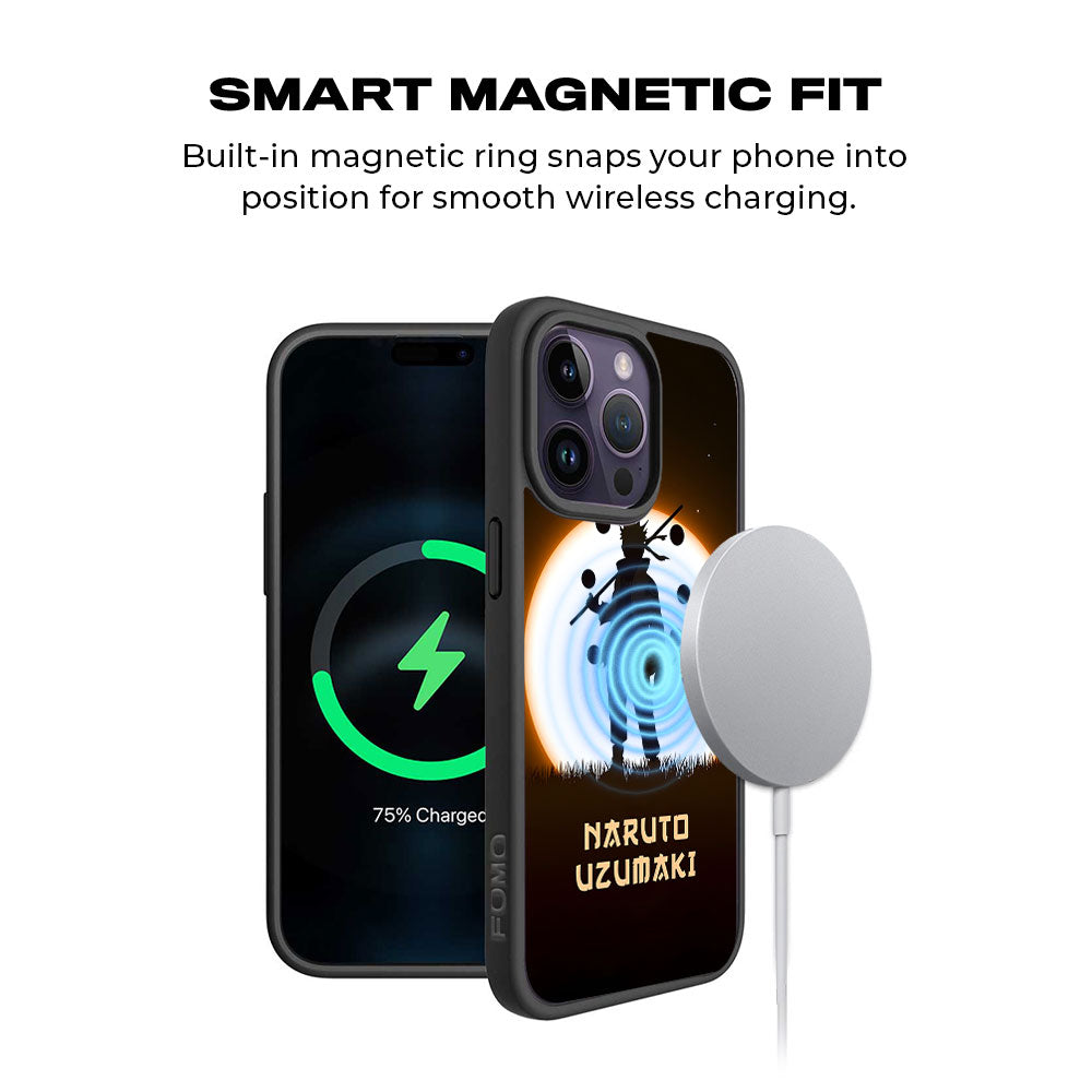 Uzumaki Naruto Skin with Shockguard Armour Magsafe Case for Apple iPhone 15 Pro
