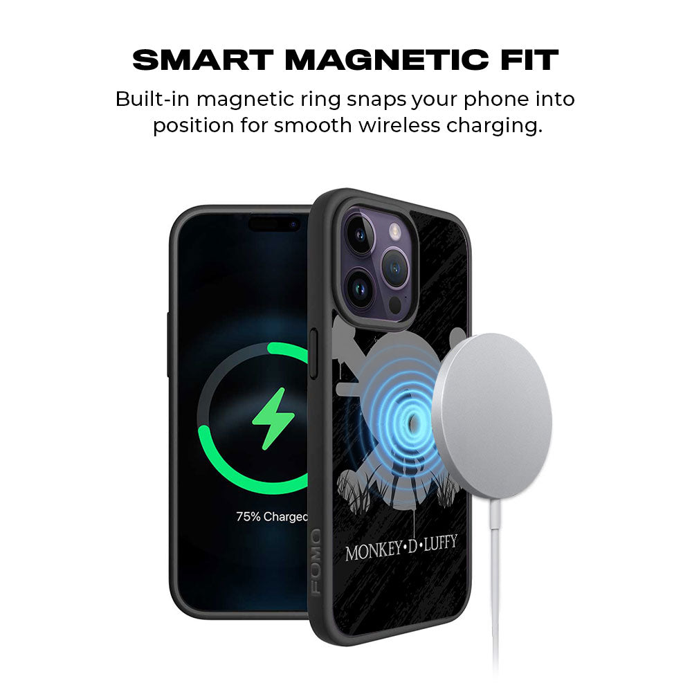 Monkey D Luffy Skin with Shockguard Armour Magsafe Case for Apple iPhone 15 Pro