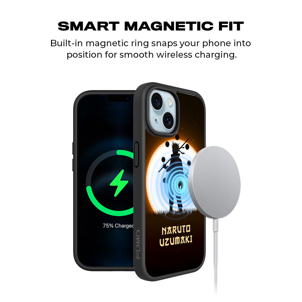 Uzumaki Naruto Skin with Shockguard Armour Magsafe Case for Apple iPhone 15 Plus