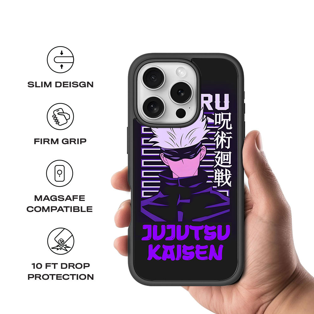 Satoru From Jujutsu Kaisen Skin with Shockguard Armour Magsafe Case for Apple iPhone 16 Pro Max