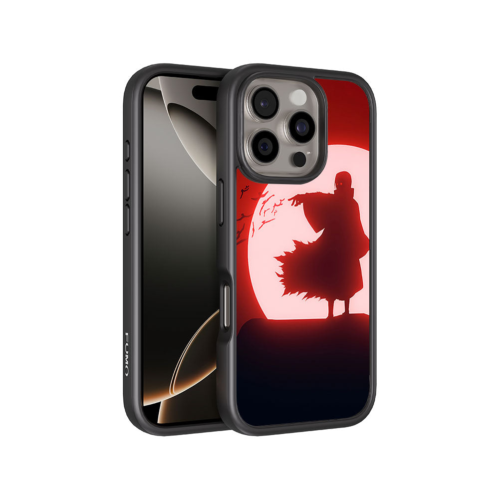Itachi Uchiha Under Red Moon Skin with Shockguard Armour Magsafe Case for Apple iPhone 16 Pro