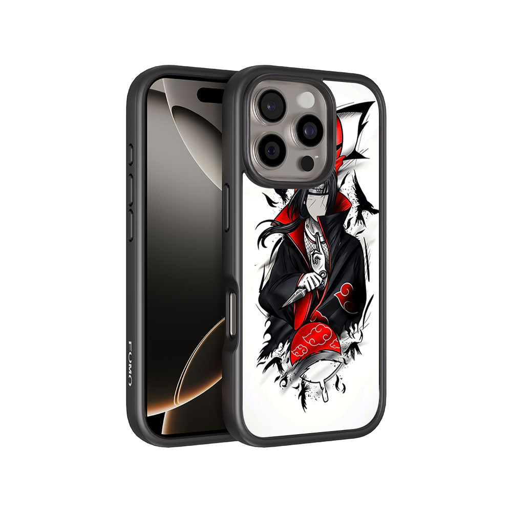 Itachi Uchiha Crows Crimson Skin with Shockguard Armour Magsafe Case for Apple iPhone 16 Pro