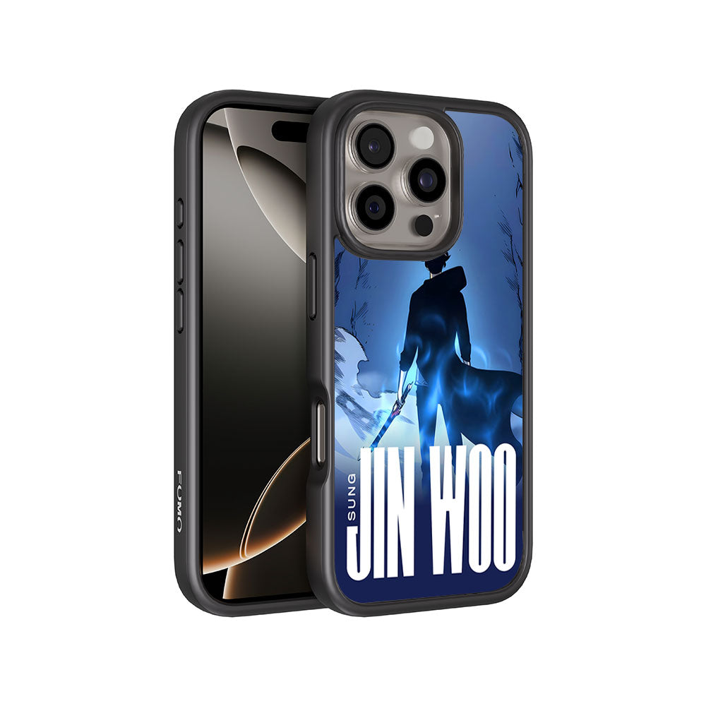 Jin Woo S-Rank Hunter Skin with Shockguard Armour Magsafe Case for Apple iPhone 16 Pro Max