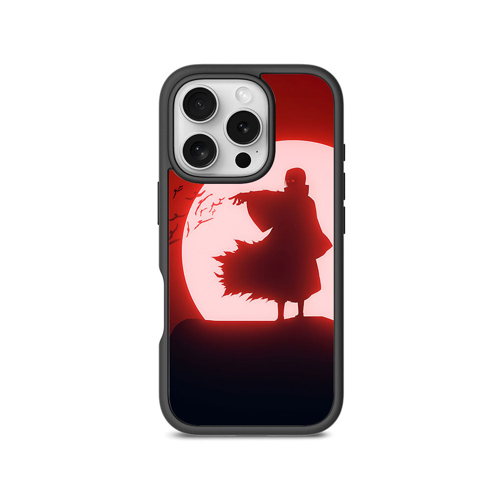 Itachi Uchiha Under Red Moon Skin with Shockguard Armour Magsafe Case for Apple iPhone 16