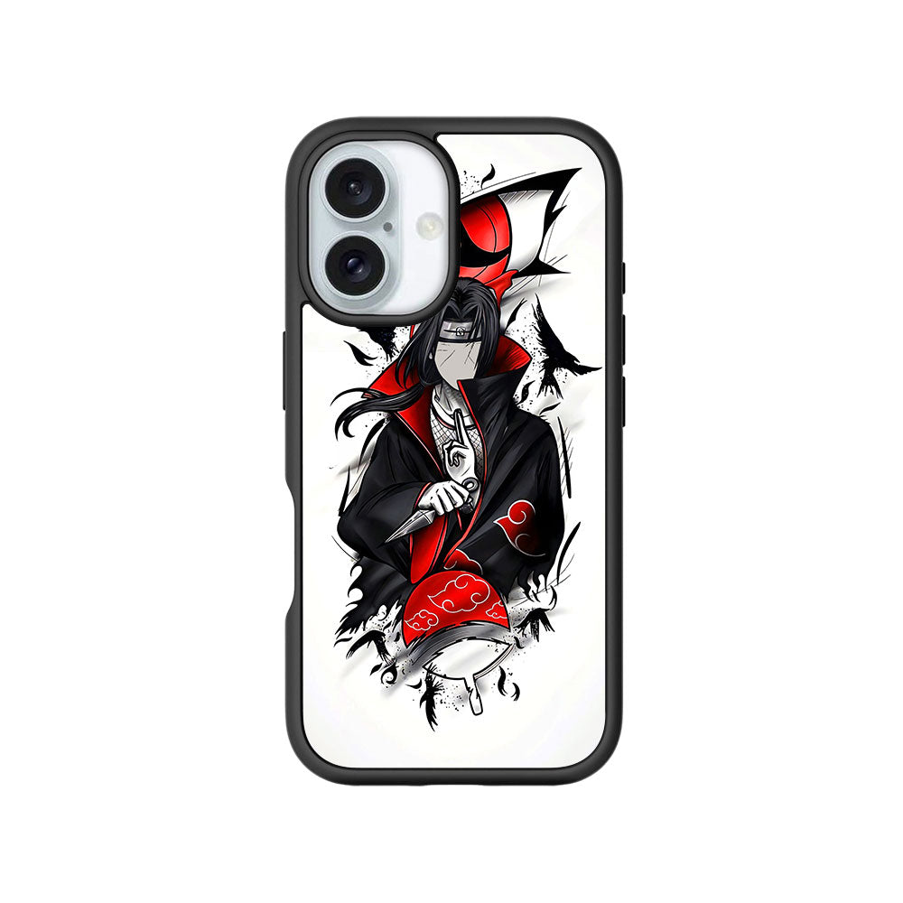Itachi Uchiha Crows Crimson Skin with Shockguard Armour Magsafe Case for Apple iPhone 16