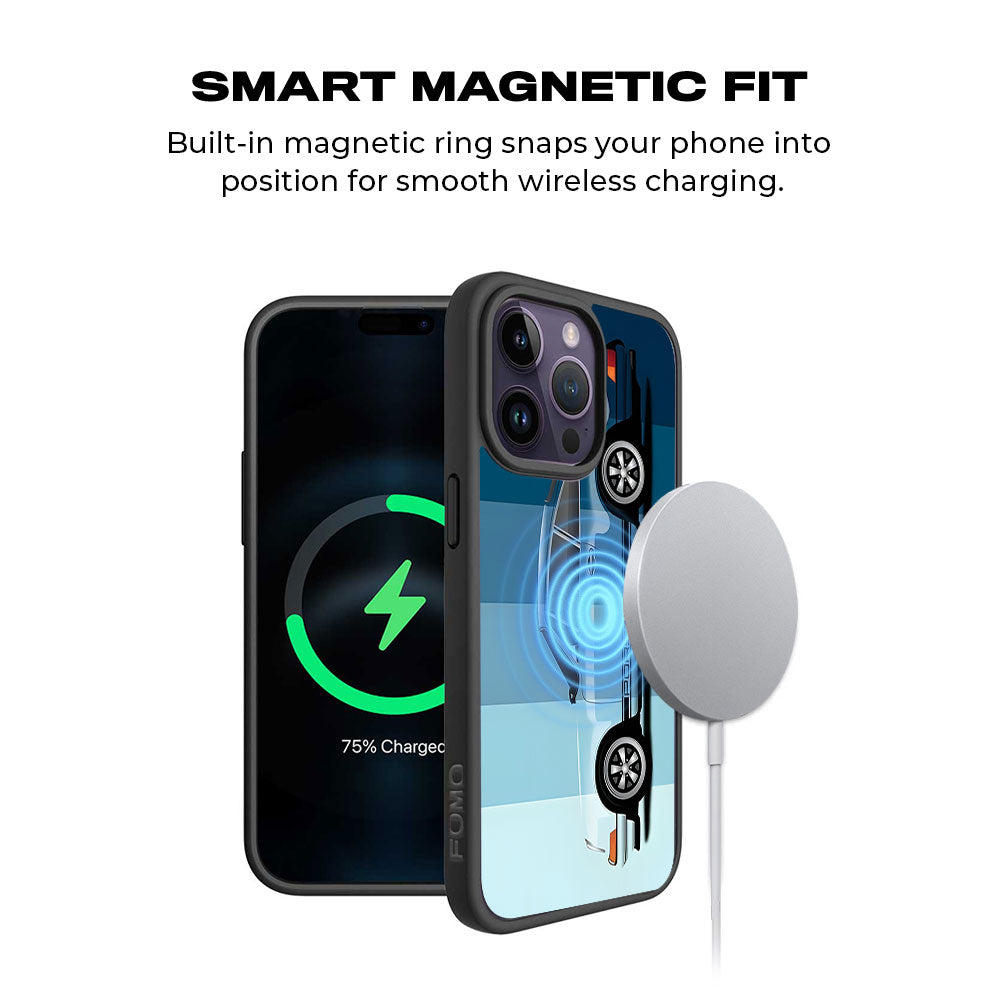 Porsche 911 Skin with Shockguard Armour Magsafe Case for Apple iPhone 15 Pro Max