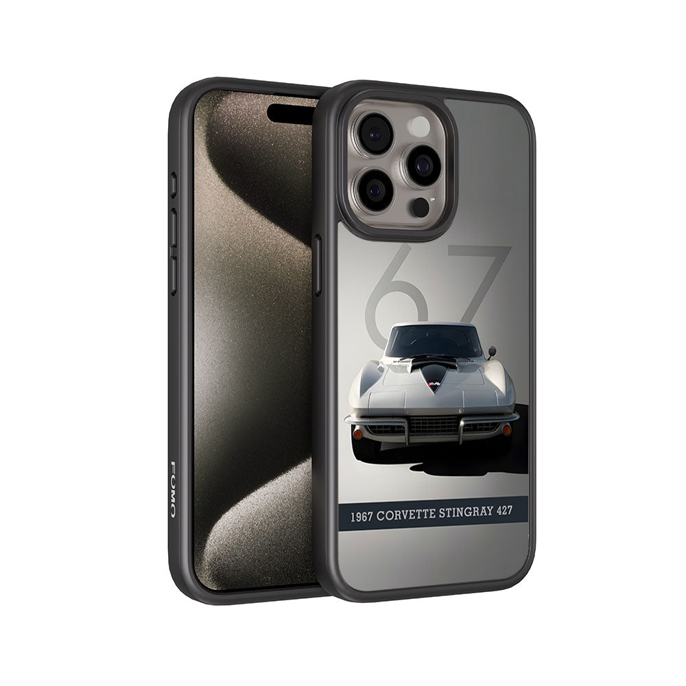 1967 Corvette Stingray Skin with Shockguard Armour Magsafe Case for Apple iPhone 15 Pro