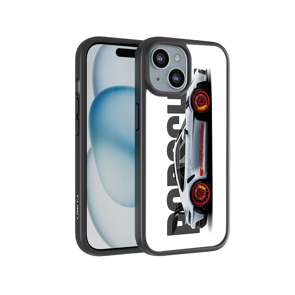 Porsche 911 GT3 Skin with Shockguard Armour Magsafe Case for Apple iPhone 15