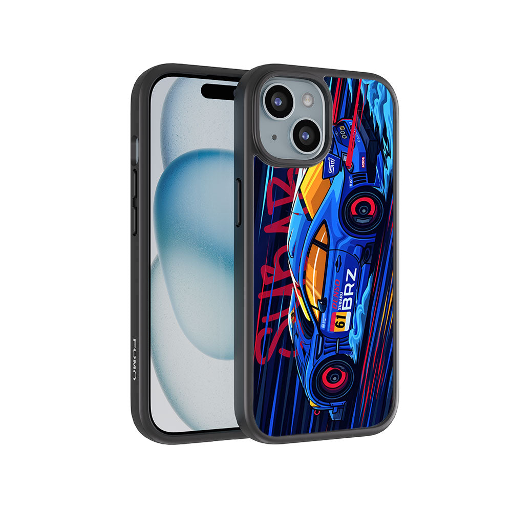 Subaru BRZ Skin with Shockguard Armour Magsafe Case for Apple iPhone 15