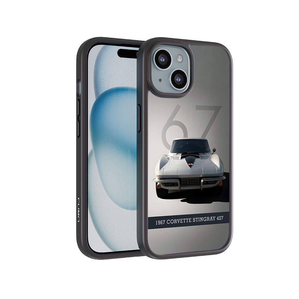 1967 Corvette Stingray Skin with Shockguard Armour Magsafe Case for Apple iPhone 15