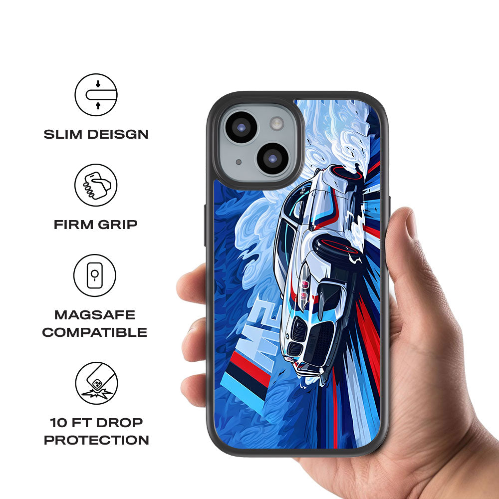 BMW M2 Skin with Shockguard Armour Magsafe Case for Apple iPhone 15