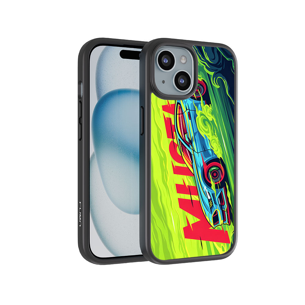 Ford Mustang Skin with Shockguard Armour Magsafe Case for Apple iPhone 15 Plus