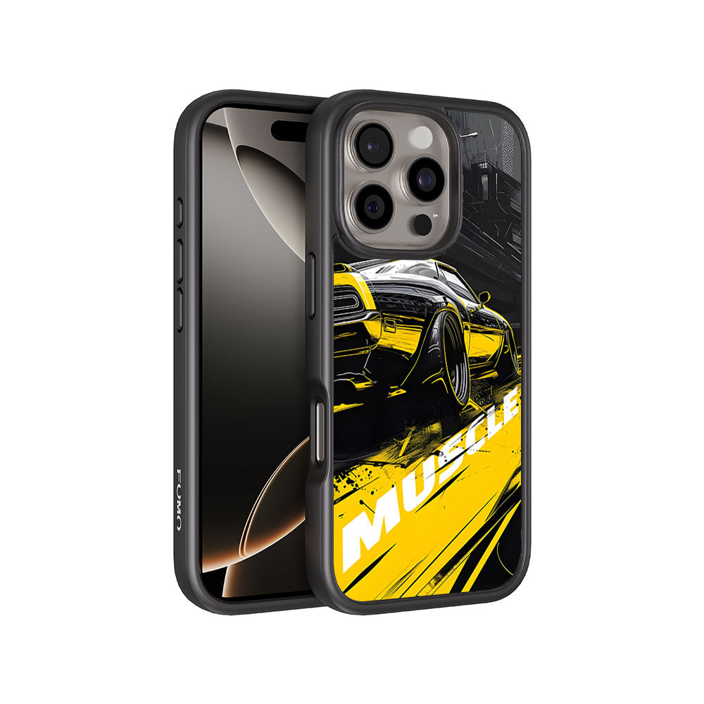 Black Muscle Skin with Shockguard Armour Magsafe Case for Apple iPhone 16 Pro Max