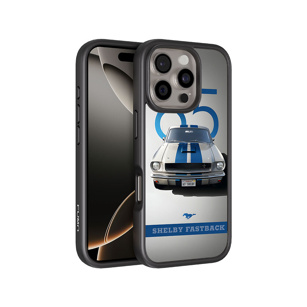 Cobalt Blue Shelby Mustang GT350 Skin with Shockguard Armour Magsafe Case for Apple iPhone 16 Pro Max