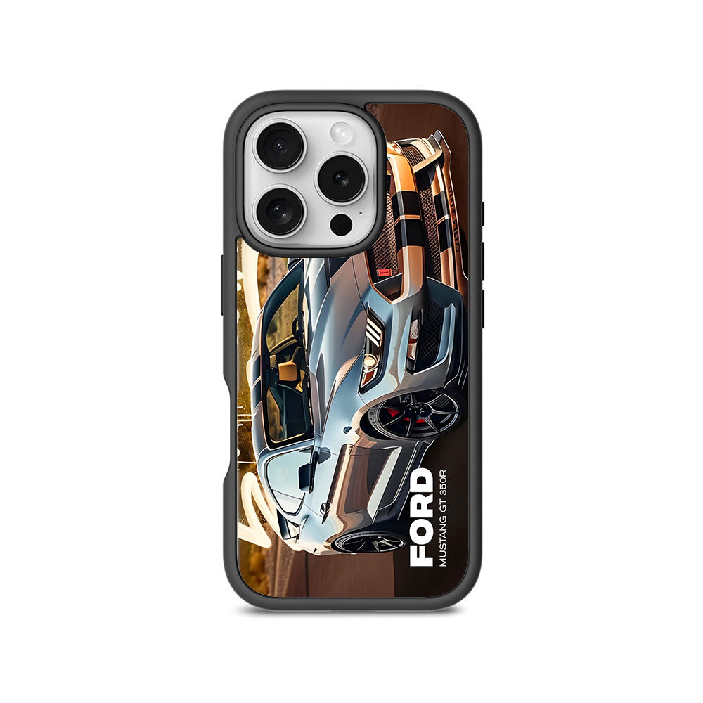 Ford Mustang GT 350R Skin with Shockguard Armour Magsafe Case for Apple iPhone 16 Pro