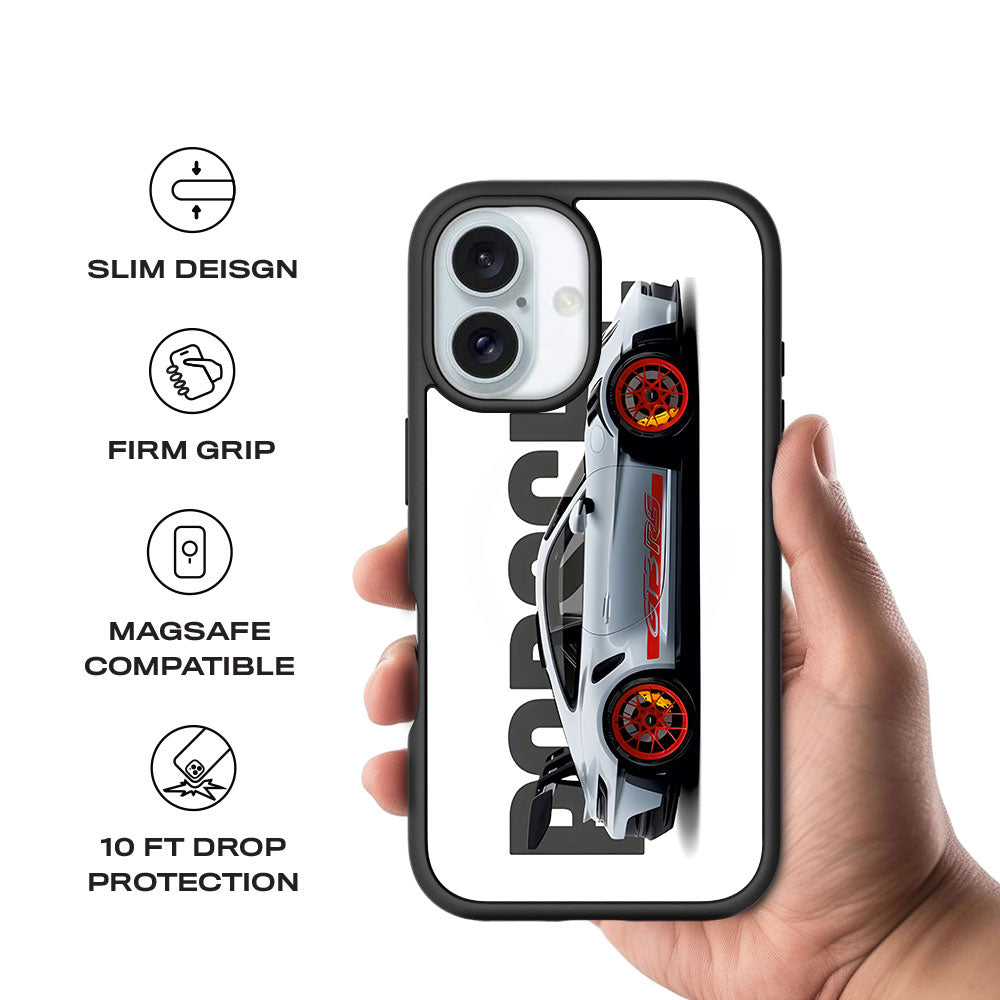 Porsche 911 GT3 Skin with Shockguard Armour Magsafe Case for Apple iPhone 16