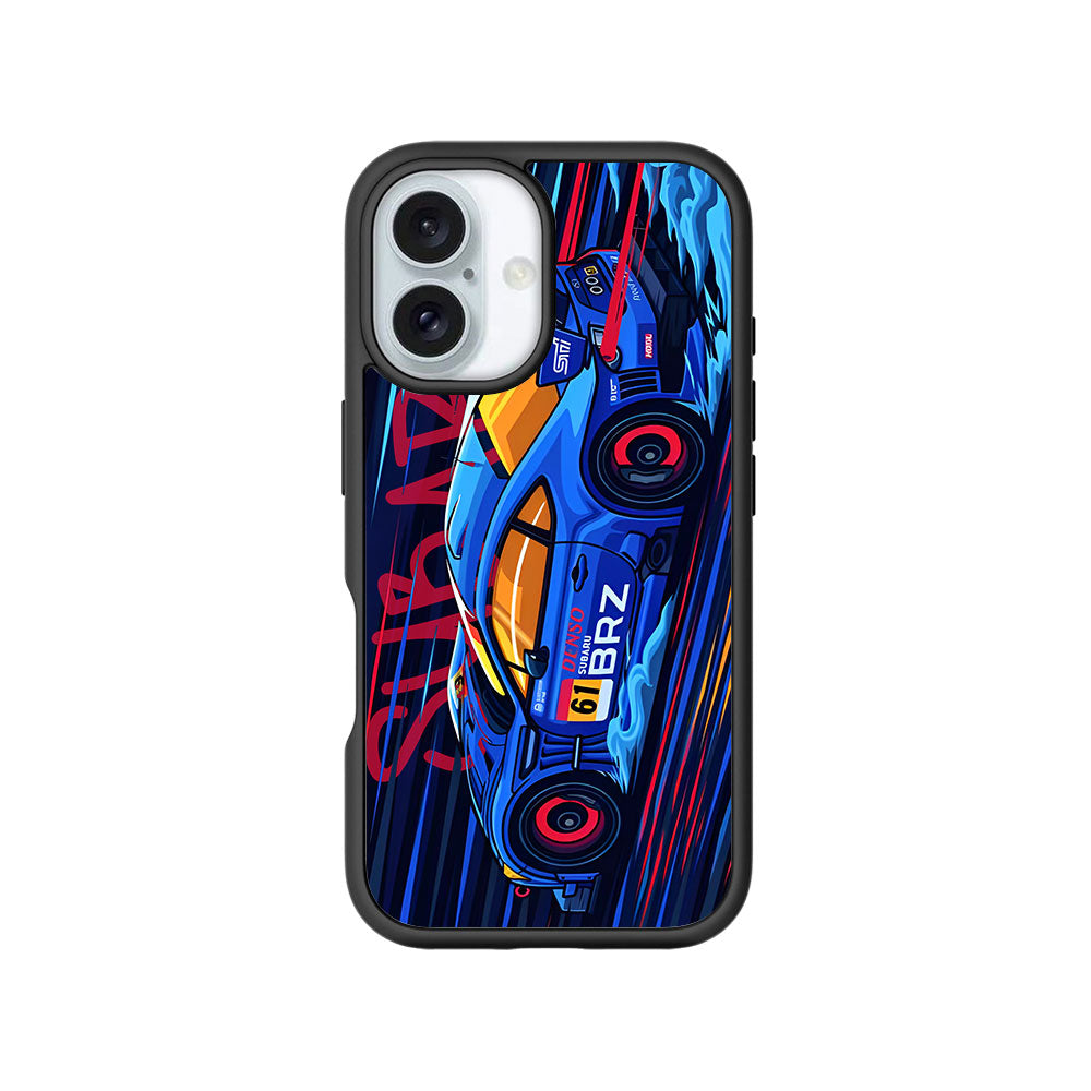 Subaru BRZ Skin with Shockguard Armour Magsafe Case for Apple iPhone 16