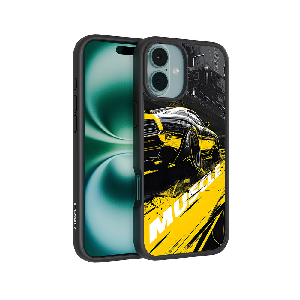 Black Muscle Skin with Shockguard Armour Magsafe Case for Apple iPhone 16 Plus