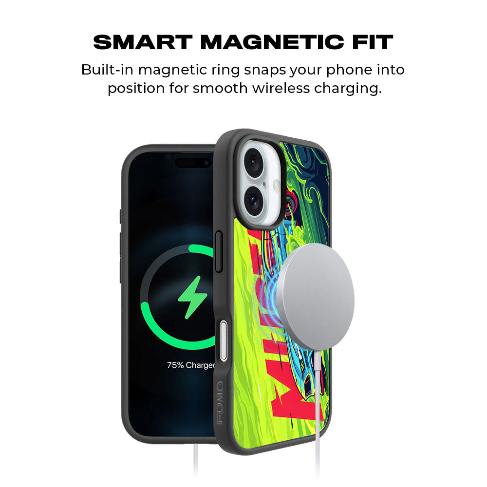 Ford Mustang Skin with Shockguard Armour Magsafe Case for Apple iPhone 16