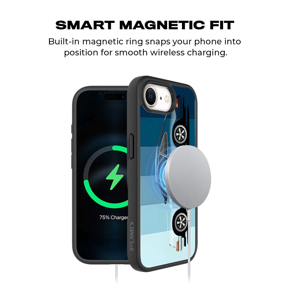 Porsche 911 Skin with Shockguard Armour Magsafe Case for Apple iPhone 16E