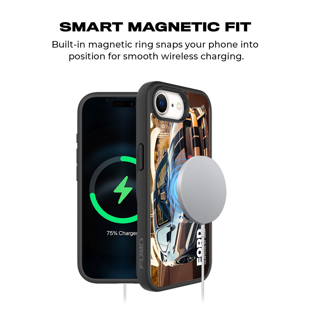 Ford Mustang GT 350R Skin with Shockguard Armour Magsafe Case for Apple iPhone 16E
