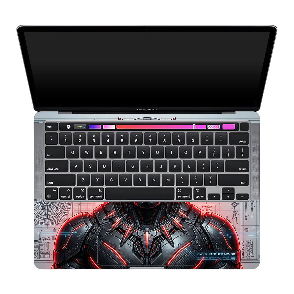 Black Panther Vibranium Tech MacBook Pro 13 M2 2022 Laptop Skin