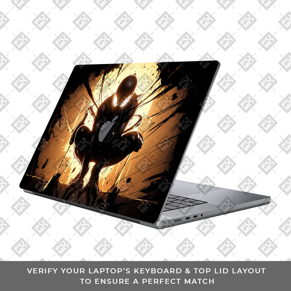 Shadow Spiderman MacBook Pro 14 M5 2025 Laptop Skin