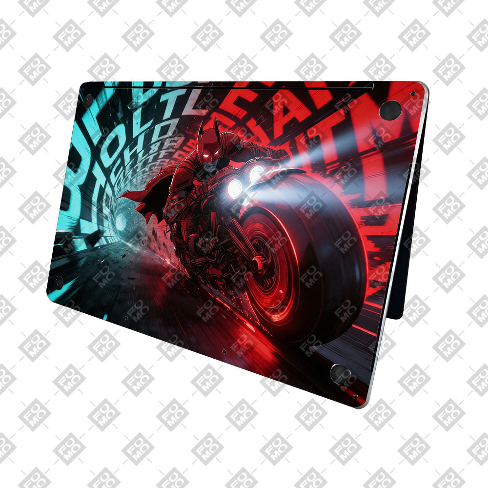Dark Knight Overdrive MacBook Neo 3D Laptop Skin