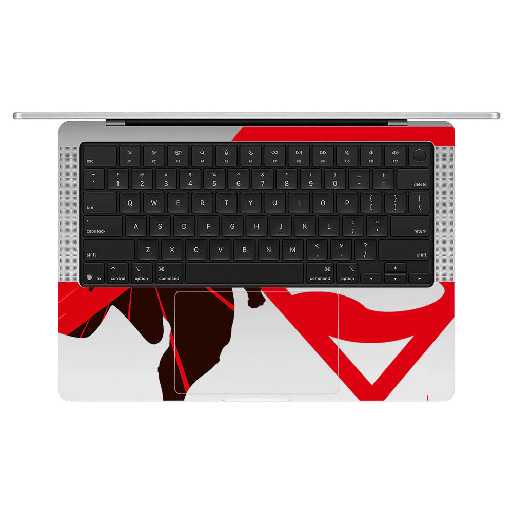Transparent Man of Steel Macbook Pro 14 M5 2025 Laptop Skin