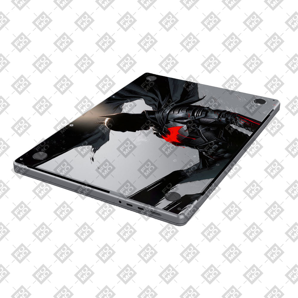 Transparent Dark Knight Macbook Pro 14 M5 Pro/Max 2026 Laptop Skin