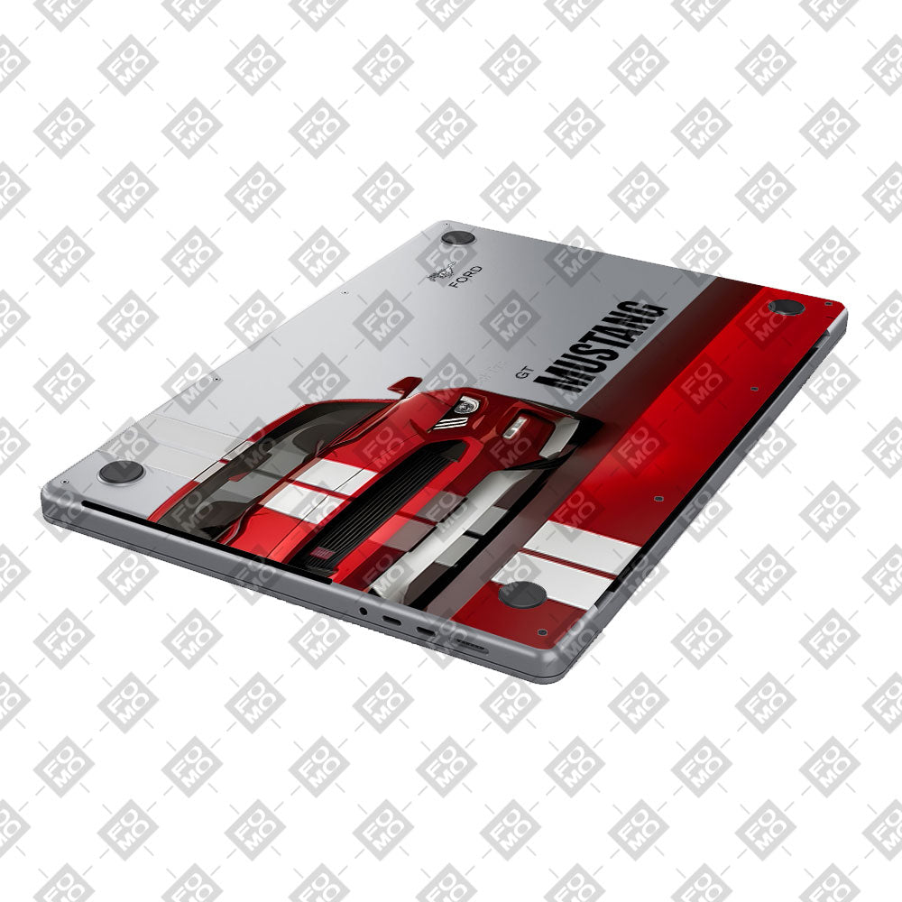 Transparent Mustang Power Macbook Pro 14 M5 2025 Laptop Skin