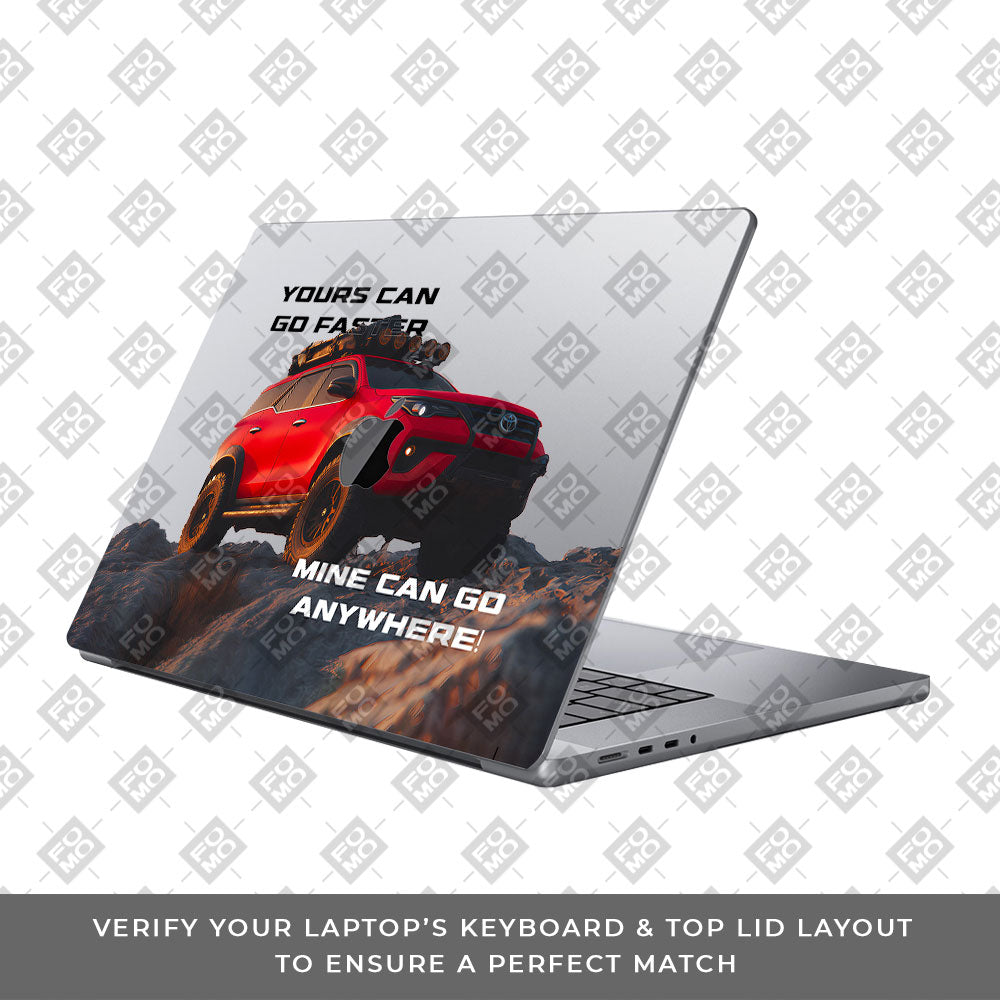 Transparent Off-Road Beast Macbook Pro 14 M5 2025 Laptop Skin