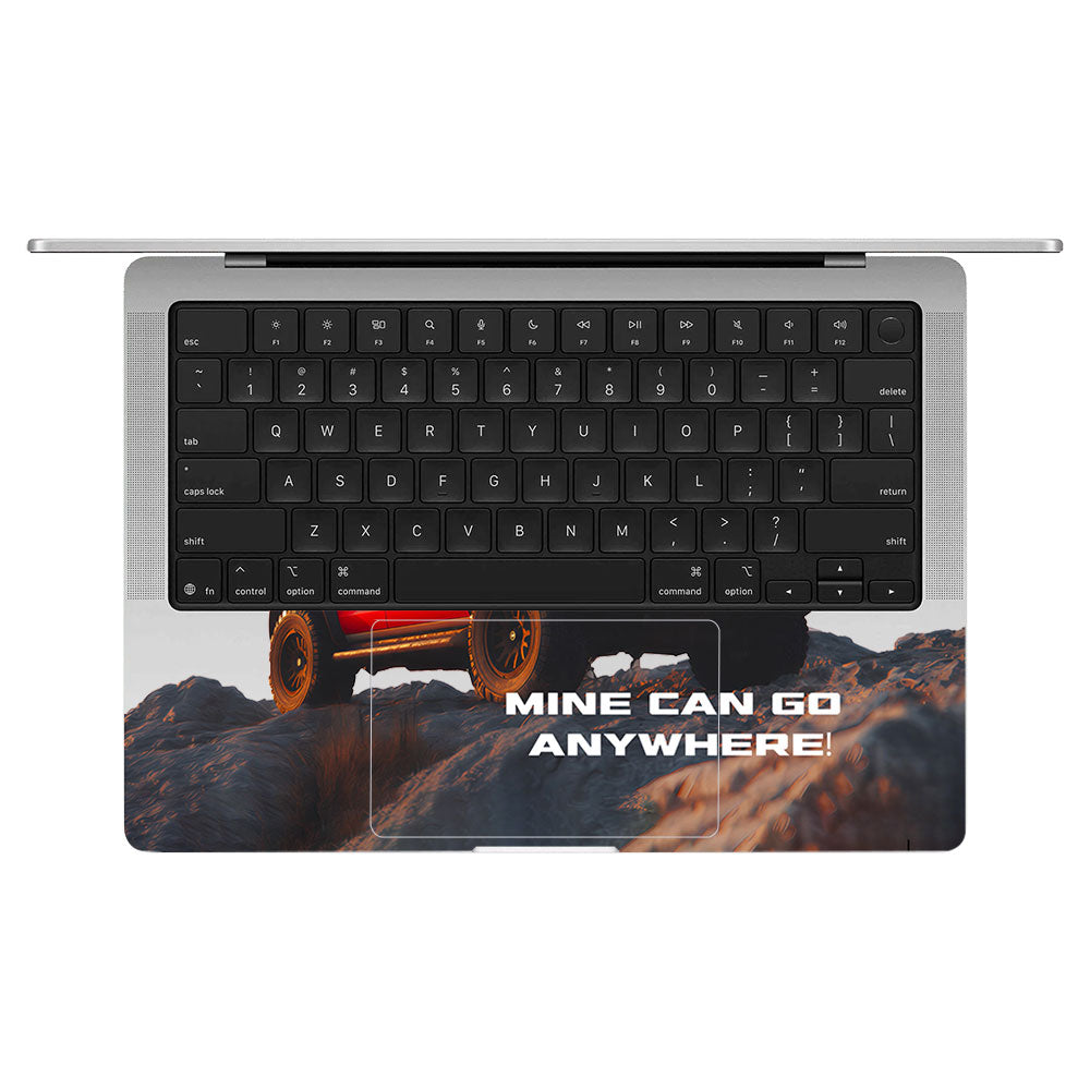 Transparent Off-Road Beast Macbook Pro 14 M5 2025 Laptop Skin